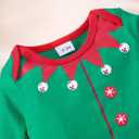 Newborn Baby Boys Girls Christmas Outfit Infant Xmas Romper Elf Santa Clothes, 0-6 Mounths