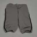 CHAMPRO Boy's Triple Crown Baseball Pant Knickers with Braid (Grey, Black Pipe), Small