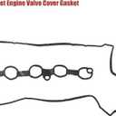 X AUTOHAUX 1 Set Engine Valve Cover Gasket PY01-10-235 for Mazda 3 6 CX-5 2.5L I4 Black