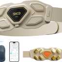 SKG W9 Ultra 2.0 Lower Back Massager for Strain Relief Deep Tissue Fathers Day Adjustable Cordless Heating Pad Infrared Vibrating Back Massager with Titanium Massage Head