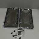 2PCS Clear License Plate Covers and Frames, Personalized License Plate Frame with Screws Screw Caps Washers, Rust-Proof Auto LicensePlate Holder, Universal License Protector for Standard US Plates