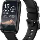 Fitness Tracker, Smart Watch for Women Men with 24/7 Heart Rate/Blood Pressure/Blood Oxygen Monitor,Sleep Tracker,Step & Calorie Counter, IP68 Waterproof Fitness Watches Compatible with Android&iPhone (Black)