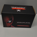 AUGMAXI Electric Spider Superhero Role-Playing Mask Toy with Moving Eyes and LED Lights - Remote Control Ring, Fun Gift for Men (red)