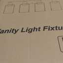 4 Light Bathroom Light Fixtures, Oil-Rubbed Bronze Modern Vanity Lights with Clear Glass Shades, Bathroom Wall Lamp for Mirror Living Room Cabinet