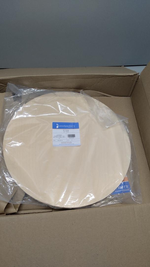 Wood Circles 16 inch 1/2 inch Thick, Unfinished Birch Plaques, Pack of 1 Wooden Circle for Crafts and Blank Sign Rounds, by Woodpeckers