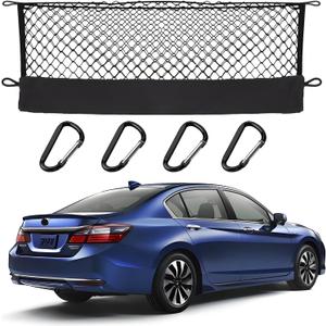 Envelope Style Cargo Net Compatible with Honda Accord 2026 2025 2024 2023 2022 2021 2020 2019 2018 2017 2016 2015 2014 2013 Trunk Car Rear Tailgate Touring Netting