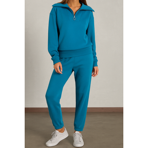 Prinbara Women's Sweatsuits 2 Piece Set Long Sleeve Hoodie Sweatshirt Pullover Tops with Joggers Sweatpants Trendy Tracksuit L