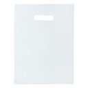 100 Clear Plastic Bags with Handles - 12"x15" Glossy Retail Shopping Bags for Small Business, Boutique, Gift and Trade Show