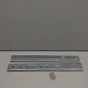 LONTAN 14 Inch Soft Close Drawer Slides 1 Pair Heavy Duty Ball Bearing Dresser Drawer Glides 12.4" Extension Cabinet Rails 100 LB Capacity