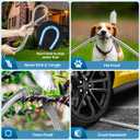 Garden Hose 100FT, Water Hose with 10 Function Nozzle, Garden Hose Metal with Leak-proof Connectors, Kink-Free & Ultra Flexible, Rust/Pet/Puncture Proof for Lawn, Yard, RV, Car Wash, 550PSI