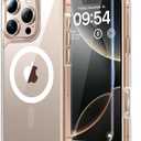 TAURI 3 in 1 for iPhone 16 Pro Case, Compatible with MagSafe [Not-Yellowing] with 2X Screen Protectors, Military-Grade Protection, Shockproof Slim Magnetic Case for iPhone 16 Pro 6.3", Clear