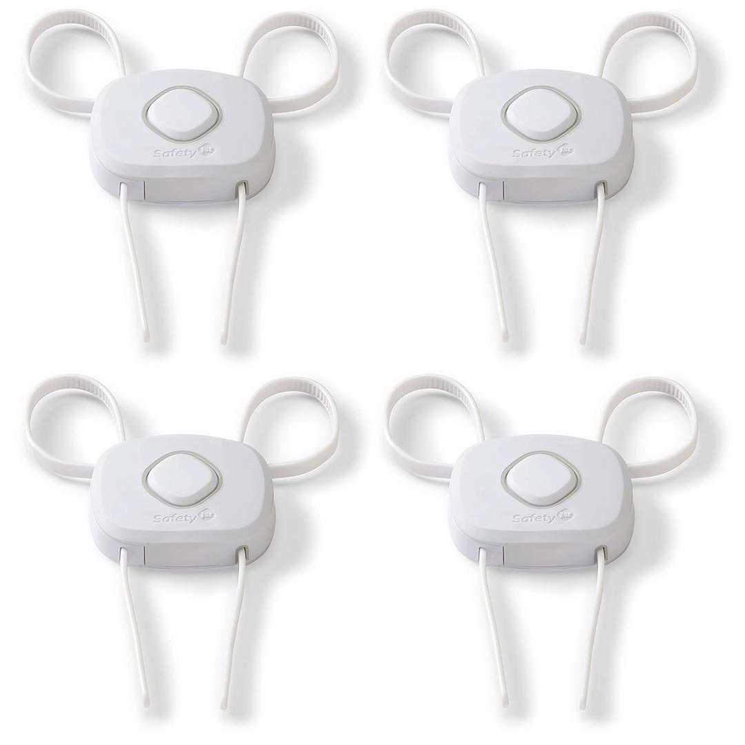 Safety 1st OutSmart Flex Lock, White, 4 Pack