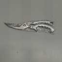 Poultry Shears - Heavy-Duty Kitchen Scissors with Fish Scaler & Bottle Opener, 2CR14 Stainless Steel, Spring Loaded, Multi-Purpose Scissors for Meat, Chicken, and Fish, Dishwasher Safe.