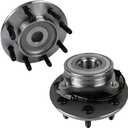 Autoround 515101 4WD Front Wheel Bearing and Hub Assembly Compatible with 2006-2008 Dodge Ram 1500 2500 3500, 8 Lug w/ABS Pair