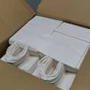 BAG BOX 100 Pack 5.9x3.1x8.25 Inch White Gift Bags with Handles,Bulk Kraft Paper Bags for Shopping, Retail, Merchandise, Wedding, Party Favors, Paper Grocery Sacks