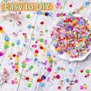 636pcs Glass Beads for Jewelry Making Assorted - Mixed Colorful Rainbow Craft Bead Bulk with Holes, Crystal Bead for Suncatchers Faceted Glass Beads for Bracelets Earring Making Birthday Gifts