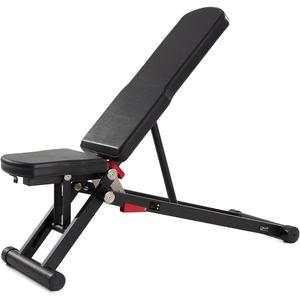 DHT Adjustable Weight Bench for Full Body Workout, Heavy Duty Foldable Bench Press for Home Gym Strength Training, Incline Decline Flat Utility Workout Bench with Fast Adjustment (Black)