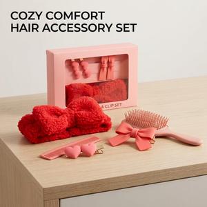 3 x Orbit Headband And Clip Set, Red