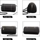 GIVLEFLY Genuine Leather Womens Crossbody Bag - Elegant Small Shoulder Purse for Daily & Evening Use