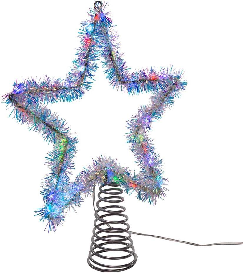 Kurt S. Adler AD1022RGB Lighted Treetopper, Multi-Colored