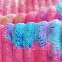 Rainbow Faux Fur Striped Plush Area Rug for Bedroom Living Room Sofa,2'x3' Fluffy Shaggy Rectangular Square Rug for Kids Teen Girls Room,Furry Carpet Rug for Nursery Baby Room