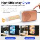 3D Printer Filament Storage Box with External Dryer - 2-Tier Active Heating Filament Rack Holds 24 Rolls 1KG Spools, Dehumidifier Storage Organizer with Hot Air Circulation for Home & Studio