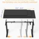 YIHAYO Electric Standing Desk, Frame Only Stand Up Desk with Splice Board, Adjustable Height Desk, Computer Desk for Home Office, Black Frame