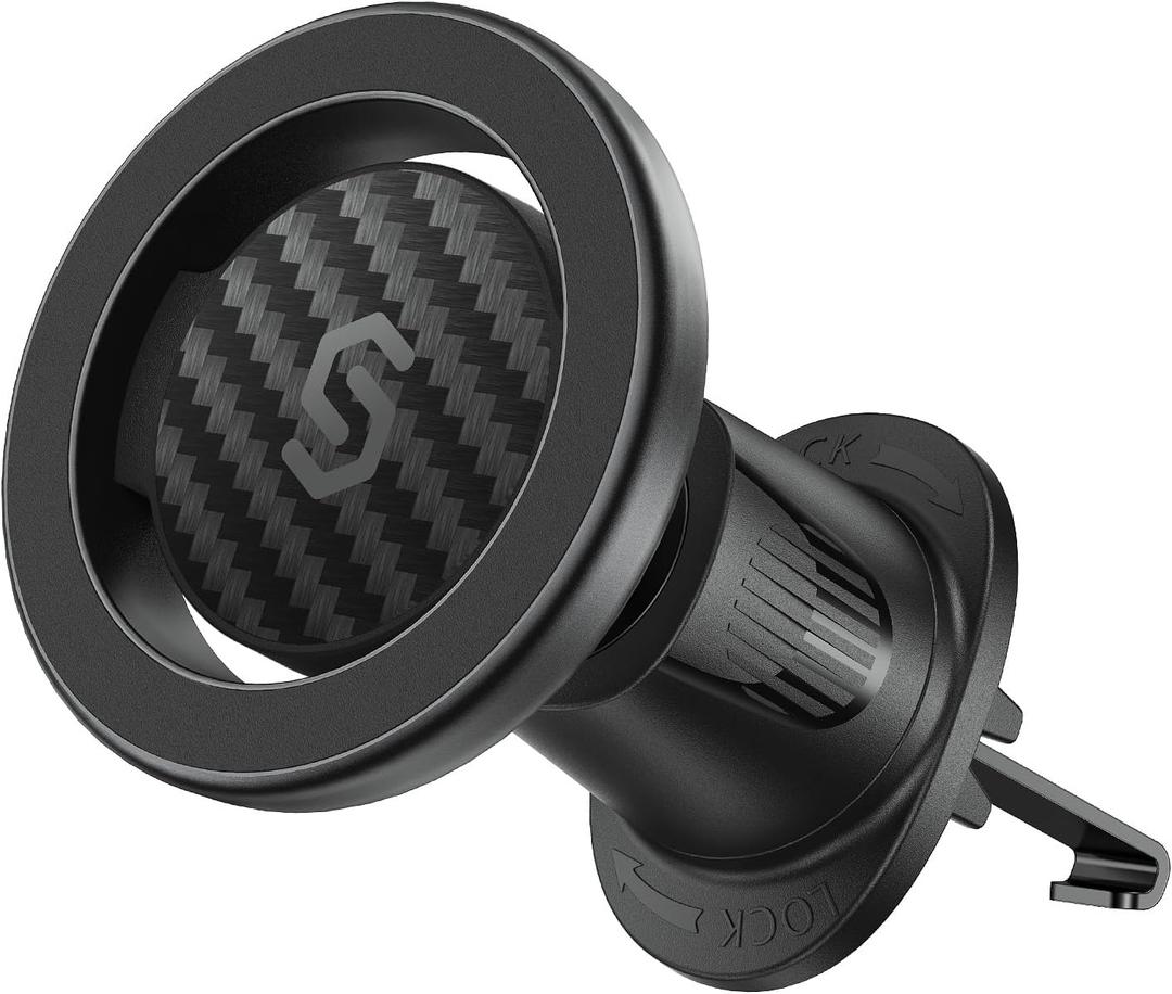 SYNCWIRE for MagSafe Car Mount, Flexible Rotation Magnetic Phone Holder for Car Vent, Hands Free Car Air Vent Phone Holder Clip Universal Compatible with iPhone 17 16 15 14 13 12 Pro Max Plus