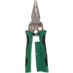 Alipis 8-in-1 Wire Strippers with Voltage Tester - Stainless Steel Multi-Functional Wire Stripping and Crimping Tool with Non-Slip Handle for Electricians Diy and Car Repairs