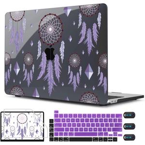 CISSOOK Compatible with MacBook Pro 13 inch 2025-2016 Release M2 M1 Chip A2338 A2251 A2289 A2159 A1989 A1706, Plastic Hard Shell Cover for MacBook Pro 13 with Touch Bar, Dream Catcher