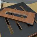 One Step Stool for Adults Seniors with Non-Slip Rubber Stepping Surface, Heavy Duty Wooden Step Stool with 450 LBS Capacity Bed Steps for High Beds, Bathroom, Bedroom, Kitchen & Kids Bedside Support (Brown)