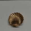 NIKKY HOME Vintage Gold Ring Holder Jewelry Dish, Shell Shaped Trinket Display Decorative Metal Tray Classy Birthday Gifts for Women