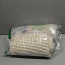 H.VERSAILTEX Waffle Bath Mat Super Absorbent Bathroom Mats Non Slip Bath Rugs for Bathroom Floor Machine Washable Ultra Soft Bathroom Rugs for Beside Tub, (32 x 20 Plus 24 x 60 - Inches, Ivory)