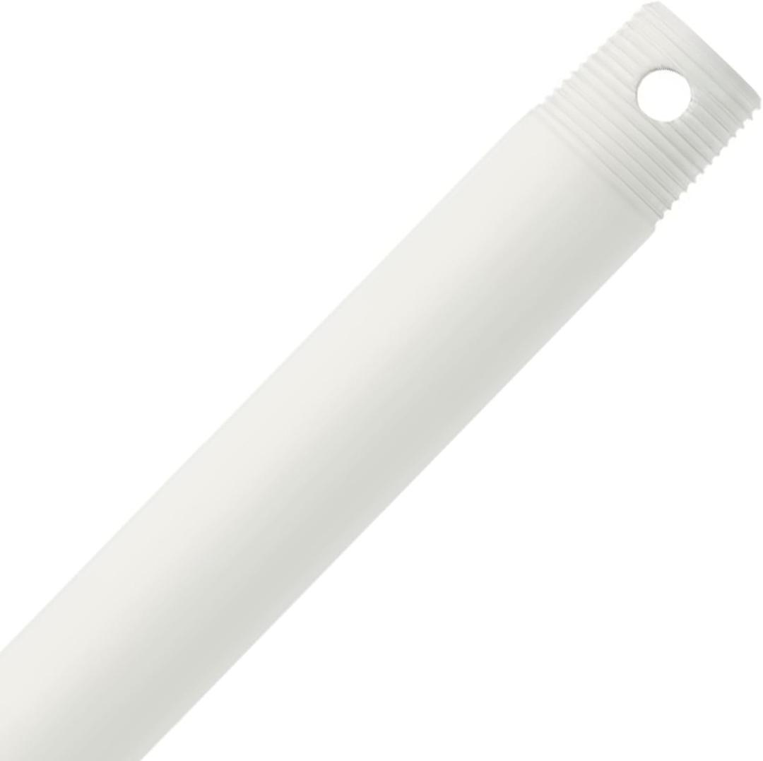 6 Inch Ceiling Fan Downrod Threaded, 1 Inch Outer Diameter Matte White Ceiling Fan Extension Rod (With Threads),Down Rods Compatible With Most Ceiling Fans,Easy Installation