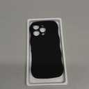 Magnetic for iPhone 16 Pro Case, [Full Camera Protection][Compatible with MagSafe] Cute Wave Frame Silicone Shockproof Protective Phone Case for iPhone 16 Pro 6.3", Black