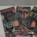 3Pcs Happy Retirement Party Tablecloth, 54 x 108 Inch Colorful Vintage Retired Plastic Table Cover, Disposable Retirement Party Decorations for Men Women Farewell Party Supplies