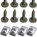 A-Premium Set of 2PCS Mud Flaps Splash Guards Mudguards Mudflaps Compatible with Dodge Caliber 2007 2008 2009 2010 2011 2012, Hatchback, Black, with Hardware Kits Accessory, Rear Left and Right