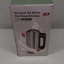 304 Stainless Steel Almond Milk Maker Machine (Built-in Filter) 50oz 6-7 Cups Per Batch, 8-IN-1 Cooking Blender Make Plant Based Nut Milk, Soy Oat Milk, Soup & Juice, Automatic Cleaning (Silvery)