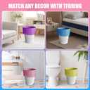 150 Count 4 Gallon Small Trash Bags - Colored Bathroom Garbage Bags Unscented Leak-proof, 15 Liter Plastic Wastebasket Can Liners for Office Bedroom Toilet and Car