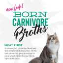 Tiki Cat Born Carnivore Broths, Tuna Recipe, Hydration and Flavor Supplement Cat Food Topper, 1.3 oz. Pouch (Pack of 12) (EXP 11/01/27)