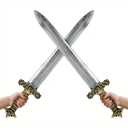  Warrior Sword Party Accessory, 2 Pc.