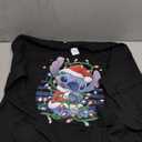 Disney Lilo & Stitch Christmas Tangled Lights Portrait Long Sleeve T-Shirt.L