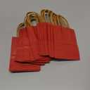 AWELL Small Wine Red Paper Bag with Handle - Party Favours, 6x4.5x2.5 inch for Christmas, Wedding, Birthday - Recycled, Pack of 24