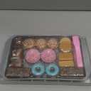 Elitoky Cookie Play Food Set, Play Food for Kids Kitchen - Play Kitchen Accessories - Play Baking Cookies and Cupcakes Plastic Toy Food for Pretend Play, Kids Toddler Childrens Birthday Gifts