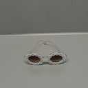 Dollger Daisy Sunglasses for Women Flower Round Fashion Rave Party Disco Fun Festival Retro Sunglasses Girls Gift