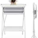 2 in 1 Dog Bath Tub Dog Washing Station for Bathing and Grooming, Elevated Collapsible Foldable Portable Shower Bathtub for Small Dogs Cats Pet, Indoor and Outdoor