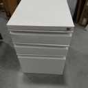 Approgreent Mobile File Cabinet for Home Office, Lockable 3 Drawer Filing Cabinet with Wheels for A4-Size/Letter-Size/Legal-Size, Fully Assembled Except Casters, White