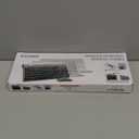 Wireless Keyboard and Mouse Ultra Slim Combo, TopMate 2.4G Silent Compact USB 2400DPI Mouse and Scissor Switch Keyboard Set with Cover, Batteries Included, for PC/Laptop/Windows/Mac - Rose Gold Black