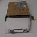 Toilet Seat Round Soft Close16.5'', Toilet Lid Slow Close Quiet No Slam, Easy Installation & ReleaseSafe PP Material Easy Clean, Comfortable Ergonomic Design, 2 Years Support, White Plastic