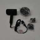 slopehill Professional Ionic Hair Dryer, Powerful 1800W Fast Drying Low Noise Blow Dryer with 2 Concentrator Nozzle 1 Diffuser Attachments for Home Salon Travel (Black)